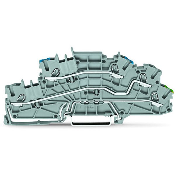 WAGO Installationsetagenklemme 2003-6646 TOPJOB S grau N/L/PE