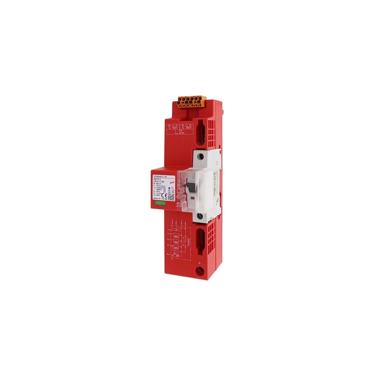 DEHN Kombi-Ableiter Typ1+2 DEHNshield ZP Basic 2 SG – Für TN-S-Systeme, 1 Stück