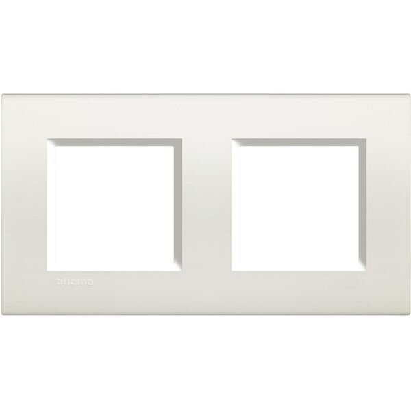 Bticino Light Rahmen LNA4802M2BI weiss 2x2-modulig