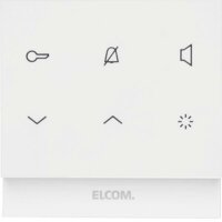 ELCOM Audio-Haustelefon eckig 2D polarweiss glänzend...