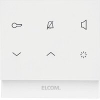 ELCOM Audio-Haustelefon eckig 2D polarweiss glänzend...