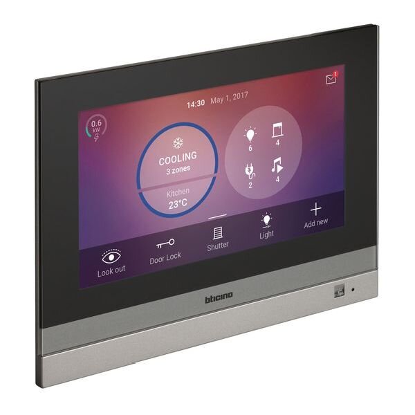 Bticino MyHome-Touchscreen Hometouch 7" schwarz