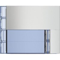 Bticino Frontblende SEFRA f.Ruftastmodul SFERA Alu mit 2...