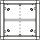 Ritto Portier AP-Rahmen 1883570 4fach quad. weiss