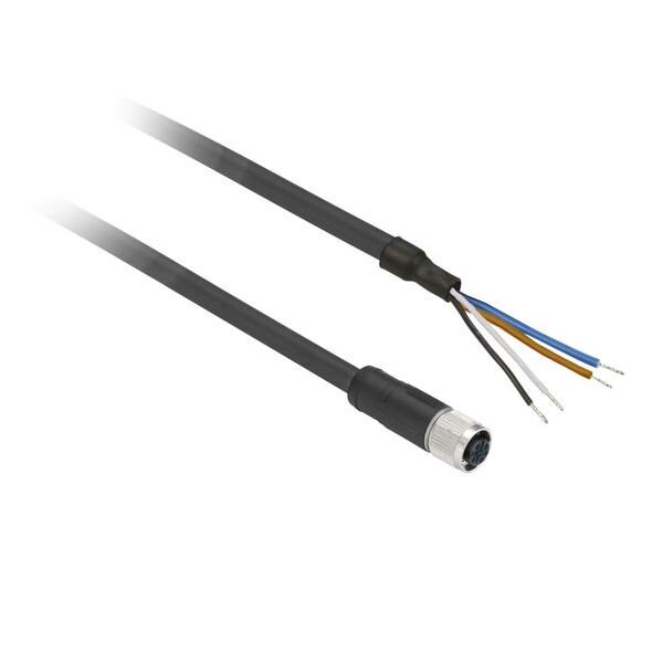 Schneider Electric XZ-Vorverdrahtete Buchse gerade M12 4-polig PVC 2m Kabel