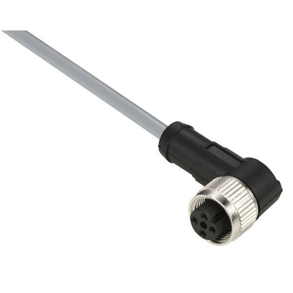 Schneider Electric XZ-Vorverdrahtete Buchse abgewinkelt M12 4-polig PVC 5m Kabel