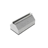 Niedax Dachstein mit Schiene SW 18mm 100x160x520mm