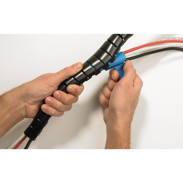 HellermannTyton Spiralschlauch HWPP16L2-PP-WH 2 weiß PK=8Stck