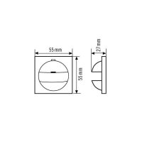 EsyLux Abdeckung IP20-G55 weiss