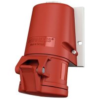 Mennekes Wanddose TwinCONTACT 1343 16A4P 6H400V IP44