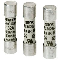 Siemens SITOR-Zylindersicherungseinsatz 3NC1010 SITOR 10A...