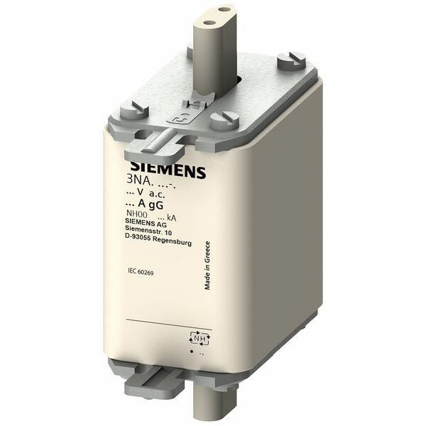 Siemens NH-Sicherungseinsatz gL/gG Stirnkennm Gr00 160A AC500V/DC250V