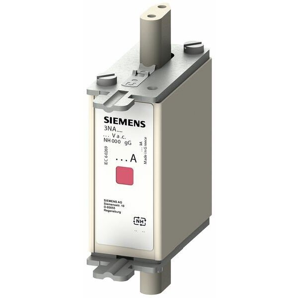 Siemens NH000-Sicherungseinsatz 3NA7810 mit Kombi-Kennmelder 25A