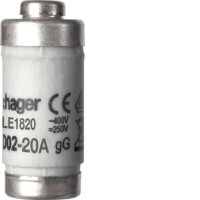Hager D02-Sicherung LE1820 20A 400V mit Kennmelder