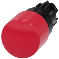 Siemens Not-Halt-Pilzdrucktaster 22mm rund rot 30mm...
