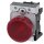 Siemens Leuchtmelder 22mm rund rot Linse glatt