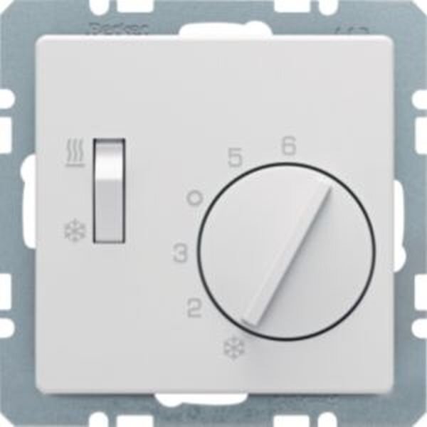 Berker Temperaturregler 20296089 Heizen/Kühlen polarweiß samt