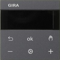 GIRA Raumtemperaturregler S3000 RTR BT System 55 Anthrazit