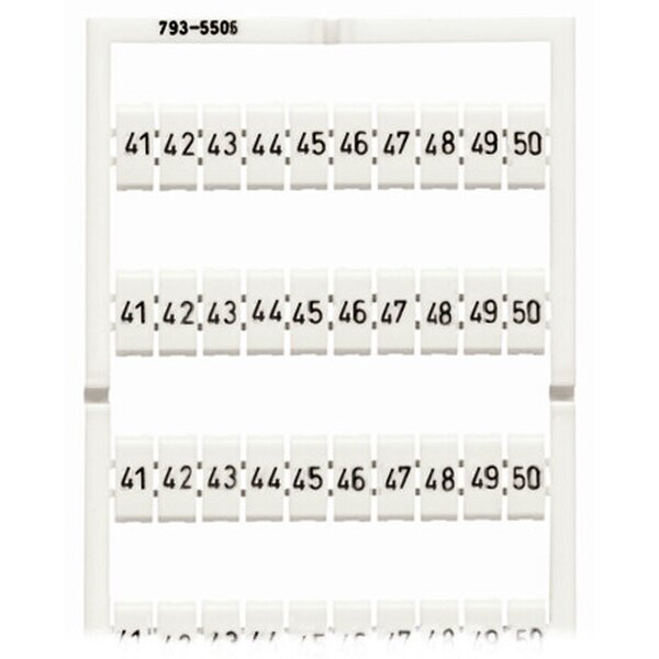 WAGO WMB Bezeichnungskarte 793-5506 Aufdruck 41-50