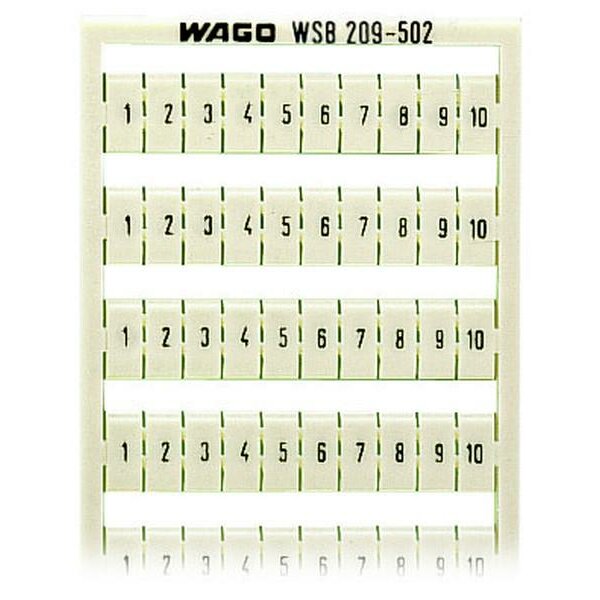 WAGO WSB Schnellbeschriftung 209-502 Aufdruck 1-10
