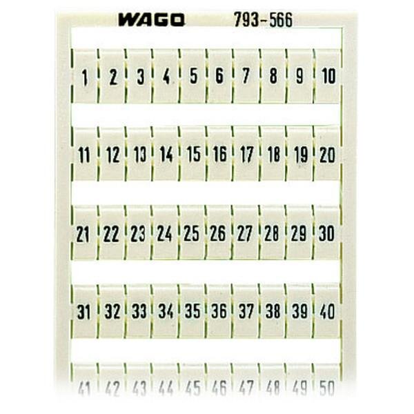 WAGO WMB Beschriftungen 793-566 Aufdruck 1-50(2X)