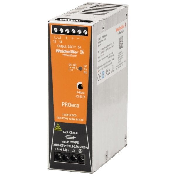 Weidmüller Stromversorgung 1469530000 PRO ECO3 120W 24V 5A 3phasig