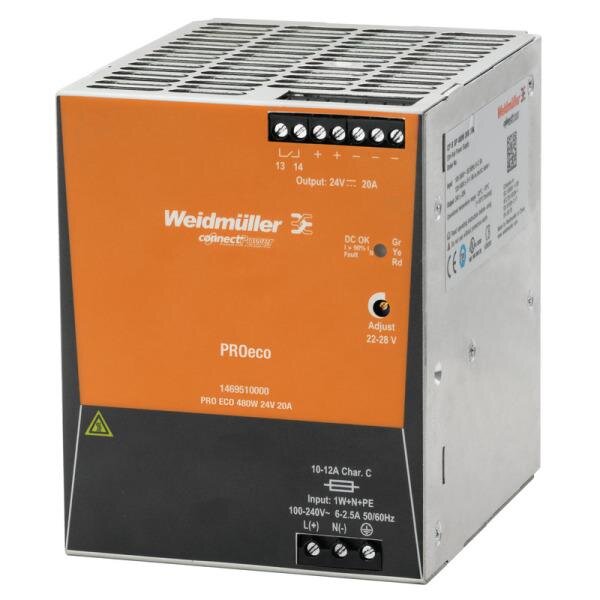 Weidmüller Schaltnetzgerät PRO ECO 480W 24V 20A 1phasig