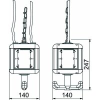 OBO Bettermann Versorgungseinheit VH-4 LG RW IP20 mit Griff leer