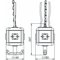 OBO Bettermann Versorgungseinheit VH4 4SD mit 4...