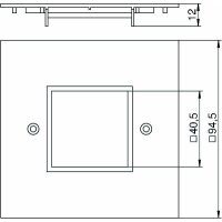 OBO Bettermann Abdeckplatte VH4 / VH8 (34950DW) 1fach...