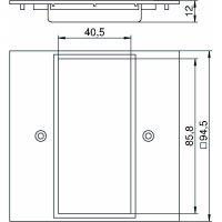 OBO Bettermann Abdeckplatte VH4 / VH8 (34950BW) 2fach...