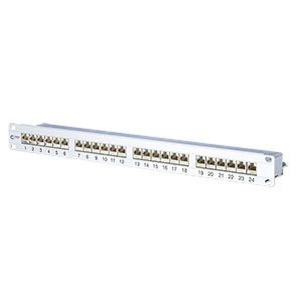 METZ 19" Patchpanel 1HE 24xRJ45 E-DAT Cat.6A 24X8(8) LSA