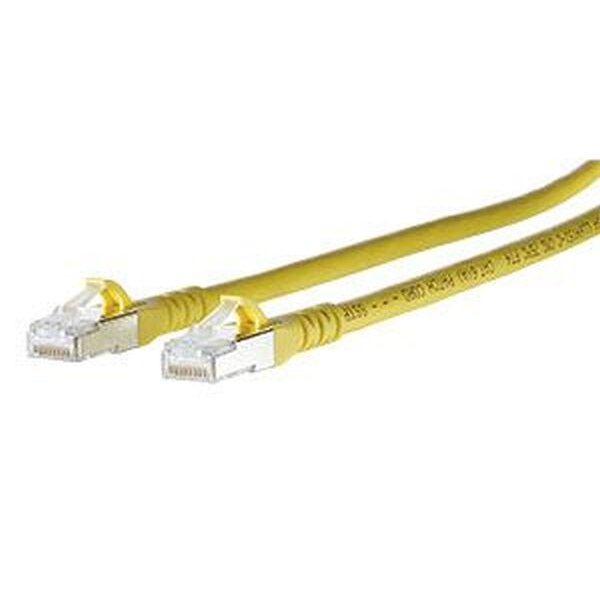 METZ Patchkabel Cat6A ISO/IEC 10G AWG26 2xRJ45 gelb 5,0m
