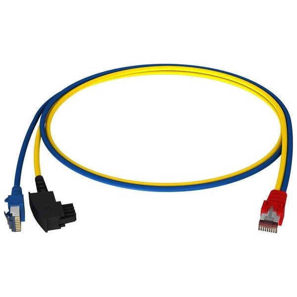 HomeWay Patchkabel LAN/TAE bl/ge 1,0M HW-Y-4-10 HCAHNG-B2404-A010