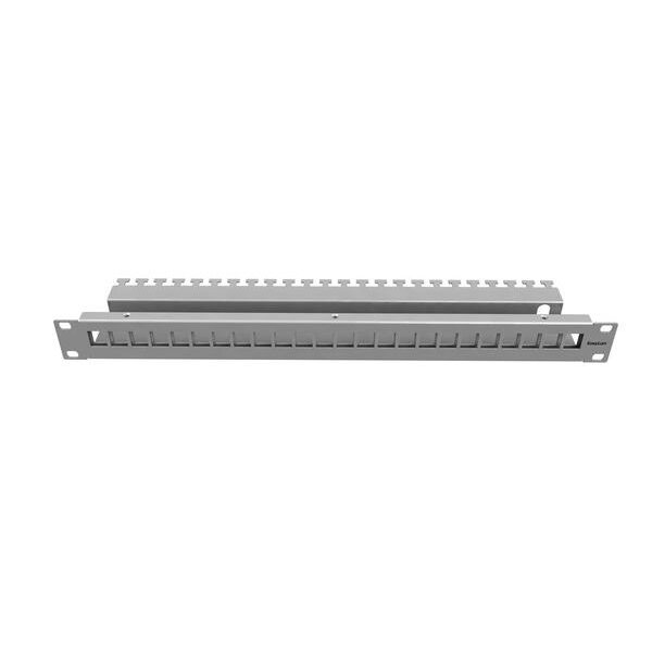 DNTZ Patchpanel 24-fach leer fixLink 1HE 19" Eisenblech