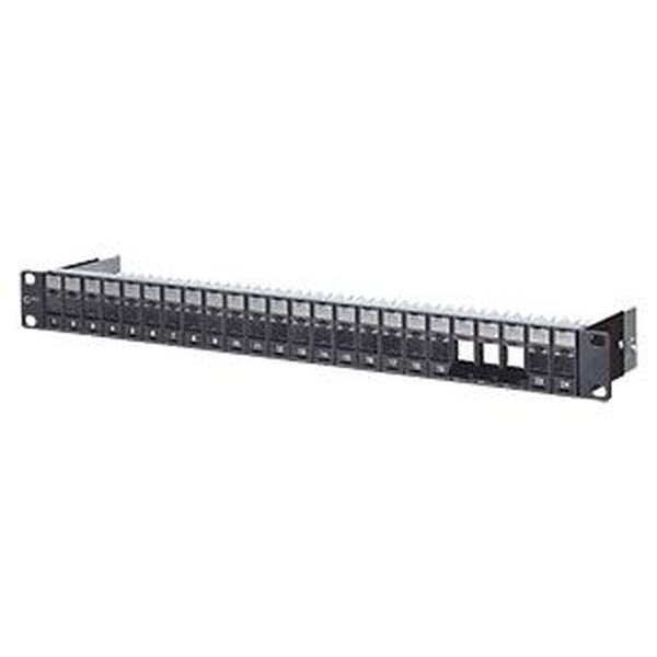 METZ Patchpanel 19" 1HE leer für 24 Port schwarz