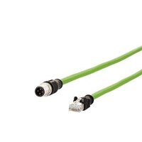 METZ Verbindungsleitung M12+RJ45 g. AWG26 4p. D-kodiert 5,0m