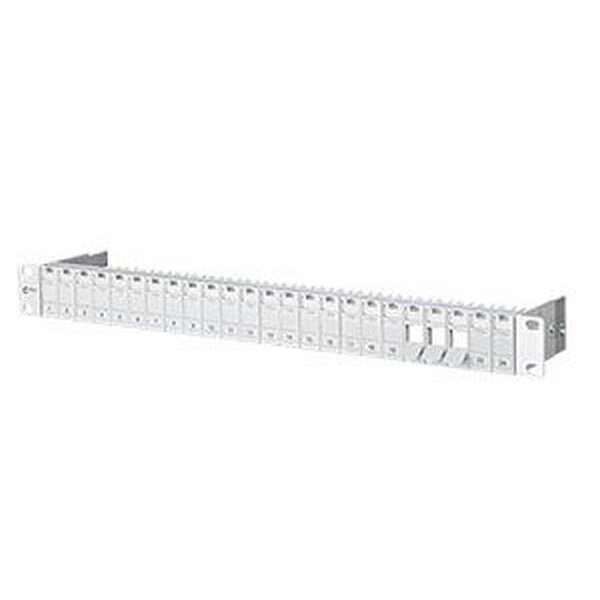 METZ 19" Patchpanel 1HE leer für 24xPort grau