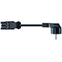 Bachmann Zuleitung 375.000 H05VV-F 3G1,5 1,5m schwarz GST18