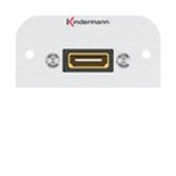 Kindermann Anschlussblende Halbblende 54x54mm HDMI Highspeed mit Ethernet