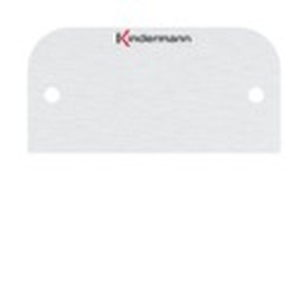 Kindermann Blindblende Halbblende neutral aluminium eloxiert 54x54mm