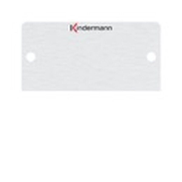 Kindermann Blindblende Halbblende neutral aluminium eloxiert 50x50mm