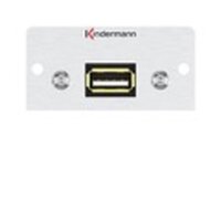 Kindermann Anschlussblende Halbblende USB 2.0...