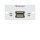 Kindermann Anschlussblende Halbblende USB 2.0 A-Buchse/A-Buchse 50x50mm