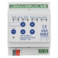 MDT Jalousieaktor KNX 4fach mit Fahrzeitmessung 4TE REG