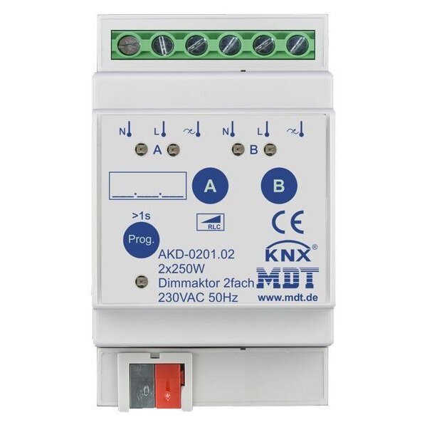 MDT Dimmaktor AKD-0201.02 2f. 4TE REG 250W 230VAC