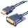 E+P HDMI 3 Kabel HDMI(19P)-DVI(18+1) Kabel 2m