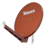 TELEVES SAT-Spiegel S85QSD-Z BxH85x95cm Arm klappbar rot