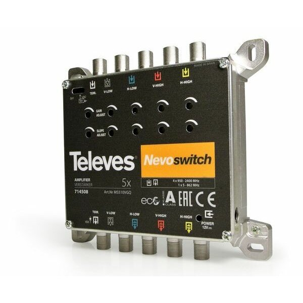 TELEVES Verstärker MS510VGQ 5fach 5-15dB f. MS NEVO ohne NT