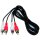 E+P Audio-Anschl.-Kabel B 33/2 2 Cinchst.+2 Cinchst. 2,5m